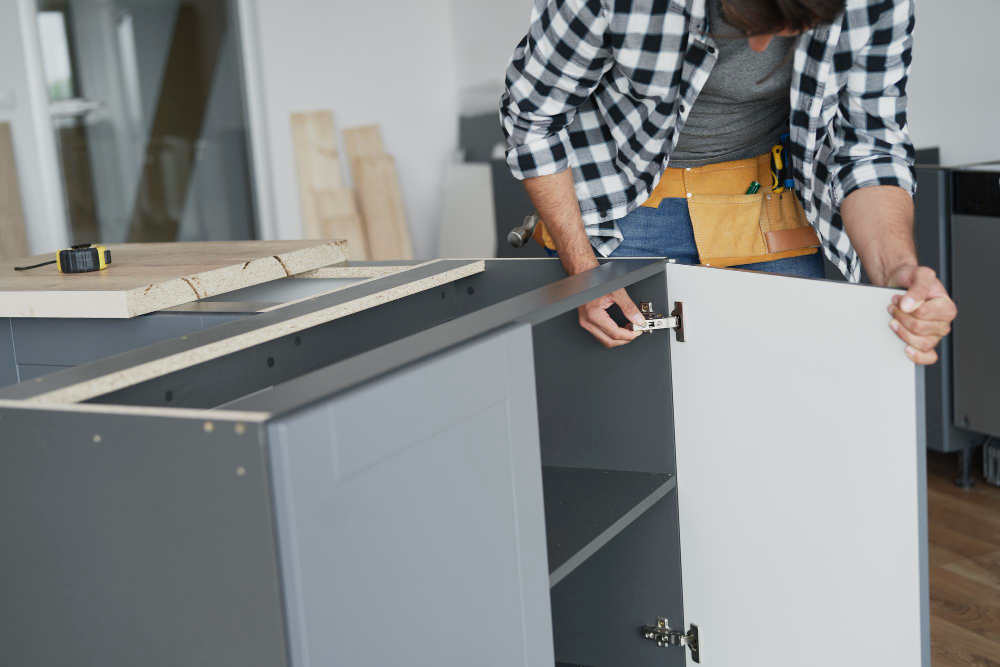 Custom cabinet installation Chicago kitchen